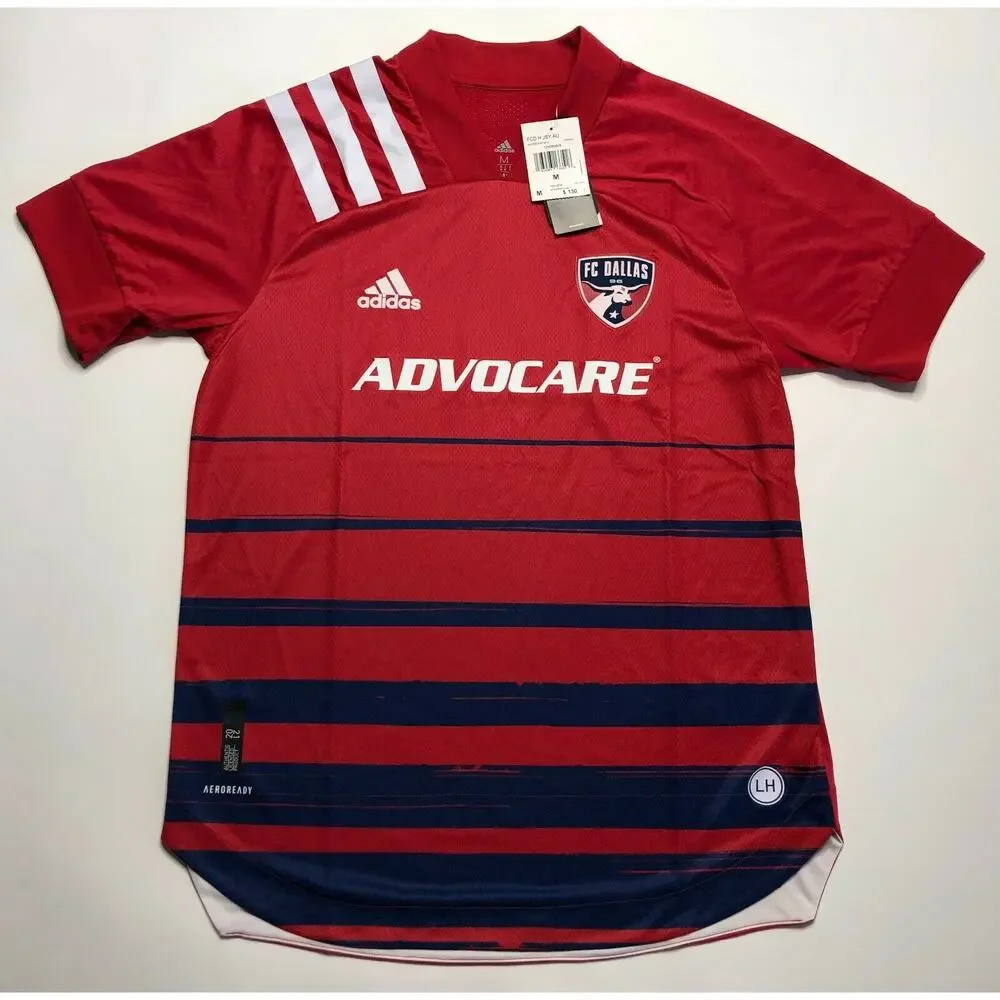 Adidas Men’s FC Dallas Home Authentic Soccer Jersey  EH8694 Size M $130 NWT
